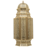 Intricate Floor Brass Lantern - Moroccan Brilliance