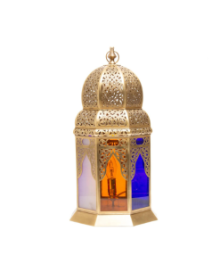 Moroccan Floor Lantern - Handcrafted Brass Magic