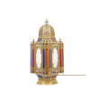 Elegant Brass Lantern - Moroccan Floor Radiance