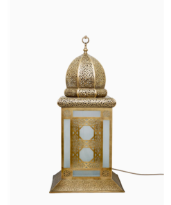 Moroccan Floor Brass Lantern - Crafted Excellence