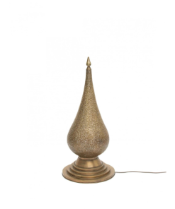 Moroccan Brass Floor Lantern - Artisanal Illumination