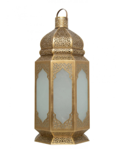 Moroccan Floor Lantern - Handmade Brass Beauty