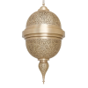Moroccan Pendant Ceiling Lamp - Artisanal Brass Glow