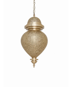 Moroccan Ceiling Lamp - Handmade Brass Beauty