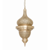 Elegant Brass Pendant Lamp - Moroccan Ambiance