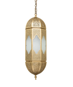 Handmade Pendant Brass Lamp - Moroccan Craftsmanship