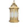 Moroccan Brass Ceiling Lamp - Handcrafted Aura