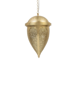 Moroccan Brass Pendant Lamp - Vintage Charm