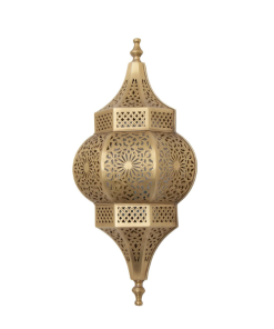 Moroccan Brass Wall Light - Handmade Radiance