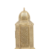 Moroccan Floor Lantern - Artisan Brass Glow